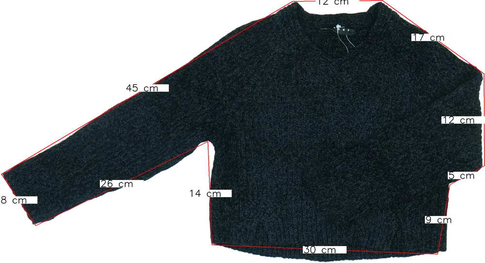 Fekete Sisley Kötött pulcsi EU 122 / UK 7 év / US 7 év/M