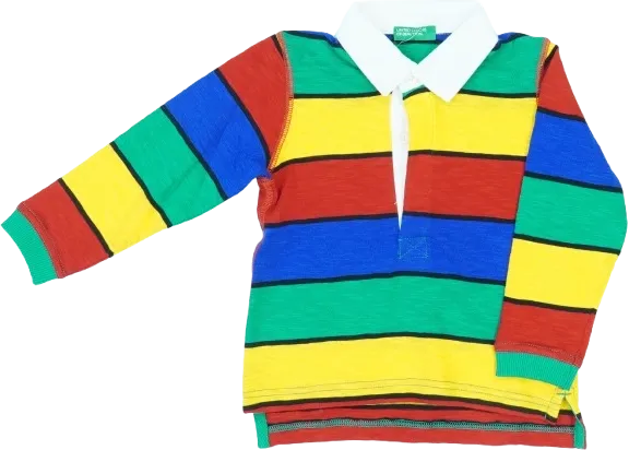 Többszínű Benetton Galléros póló EU 92 / UK 2 év / US 2T