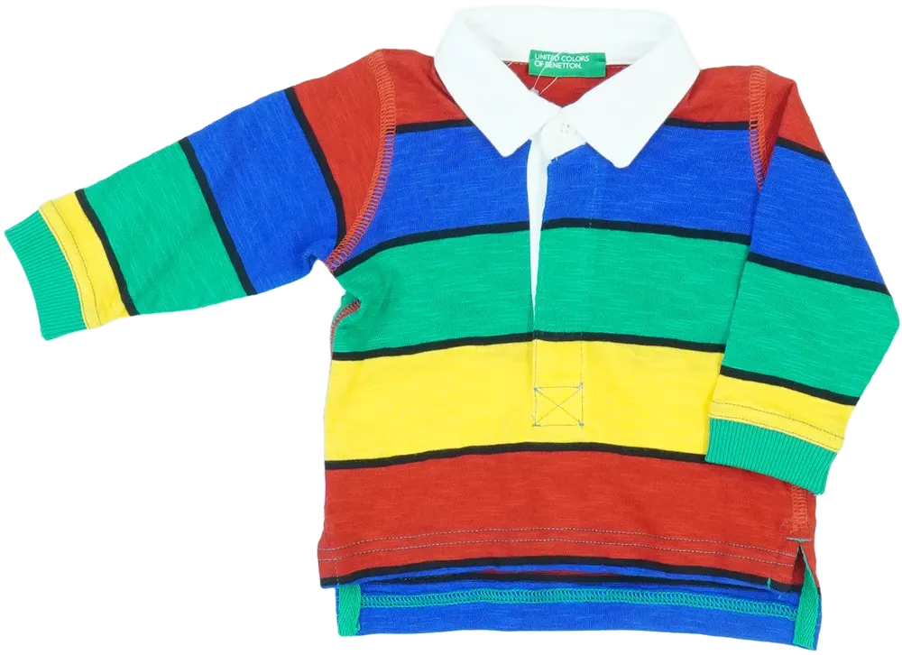 Többszínű Benetton Galléros póló EU 68 / UK 3-6 hónap / US 3-6 hónap