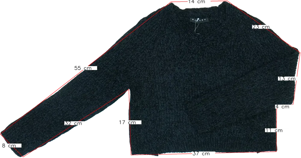 Fekete Sisley Kötött pulcsi EU 134 / UK 9 év / US 9 év/L