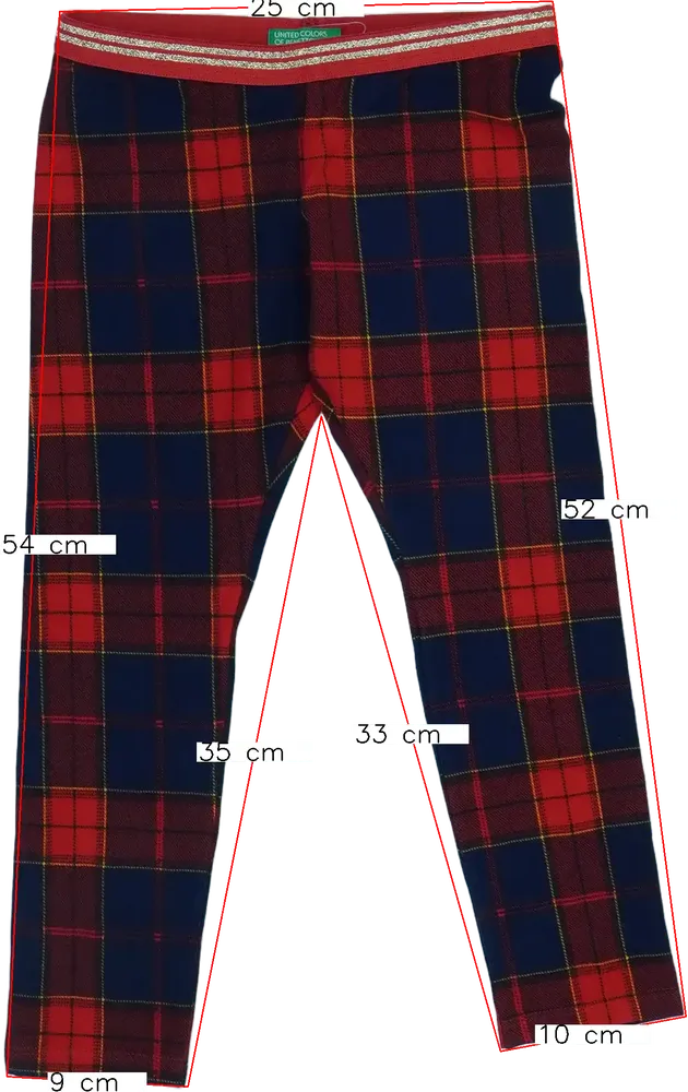 Piros Benetton Leggings EU 104 / UK 4 év / US 4T/XS