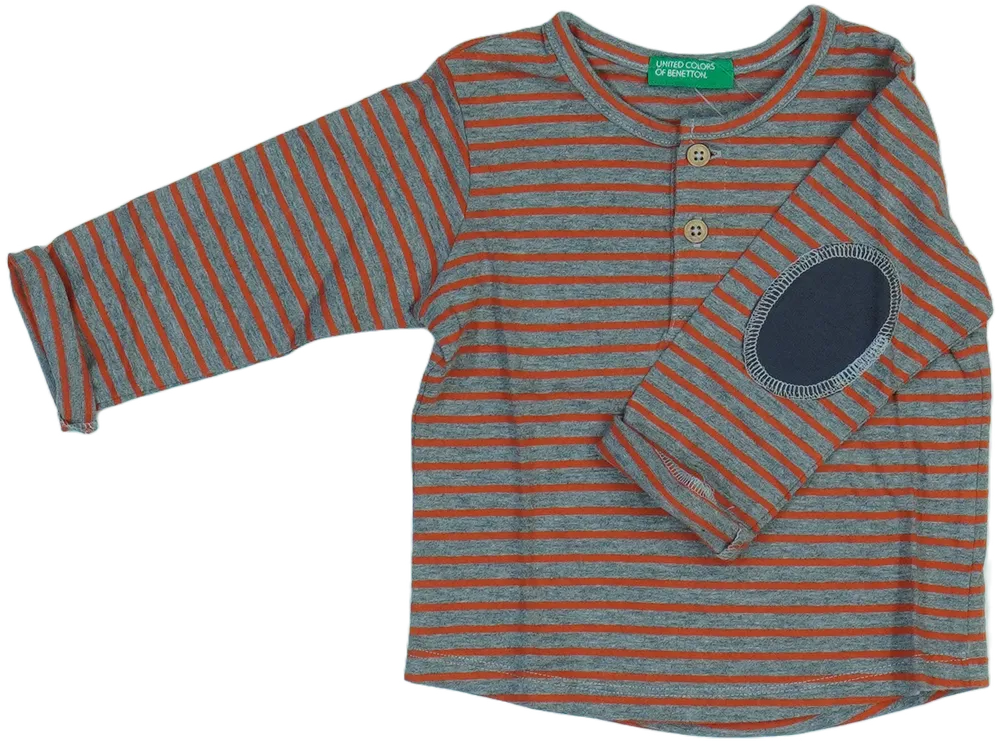 Sárga (narancs) Benetton Hosszú ujjú felső EU 68 / UK 3-6 hónap / US 3-6 hónap