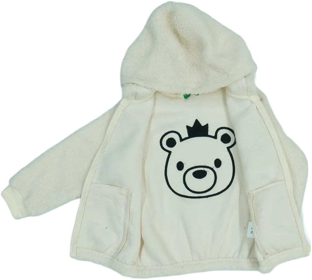 Fehér Benetton Kapucnis pulóver EU 104 / UK 4 év / US 4T/XS