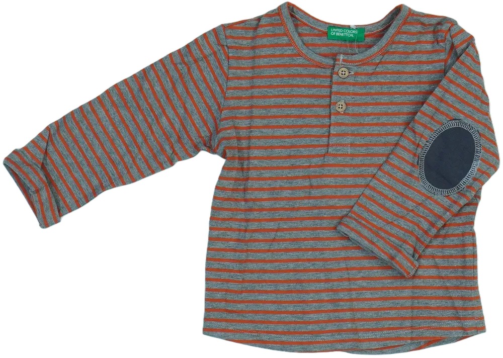 Sárga (narancs) Benetton Hosszú ujjú felső EU 80 / UK 9-12 hónap / US 12 hónap