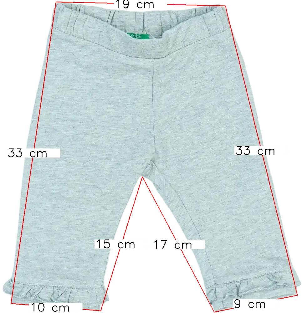 Szürke Benetton Baby nadrág EU 74 / UK 6-9 hónap / US 6-9 hónap