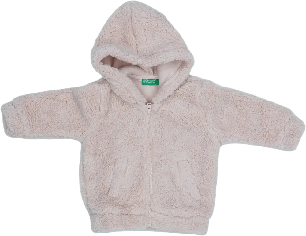 Rózsaszín Benetton Átmeneti kabát EU 74 / UK 6-9 hónap / US 6-9 hónap