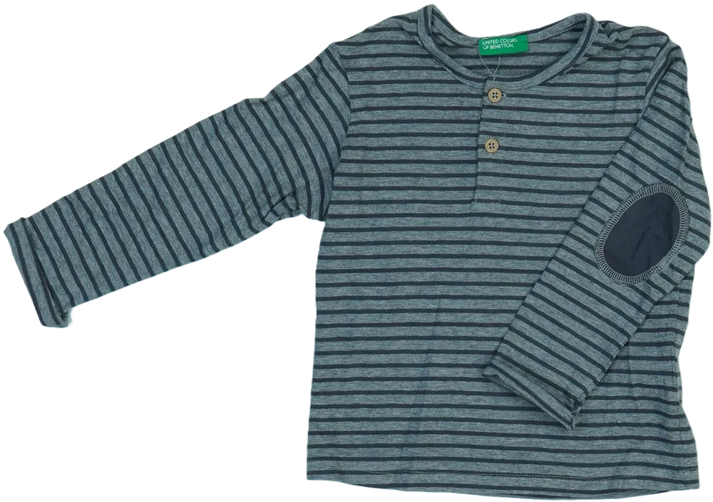 Szürke Benetton Hosszú ujjú felső EU 86 / UK 12-18 hónap / US 18 hónap