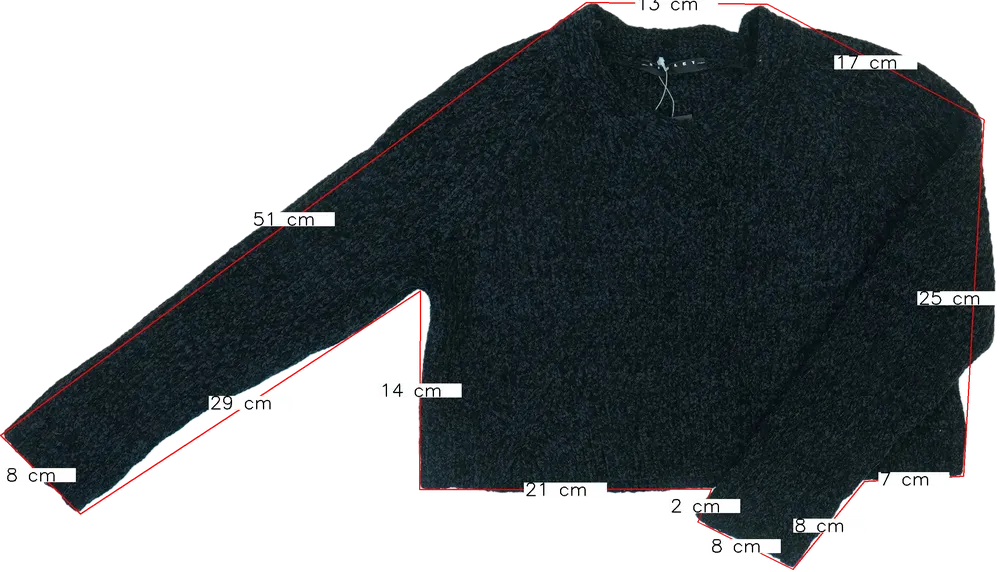 Fekete Sisley Kötött pulcsi EU 128 / UK 8 év / US 8 év/M