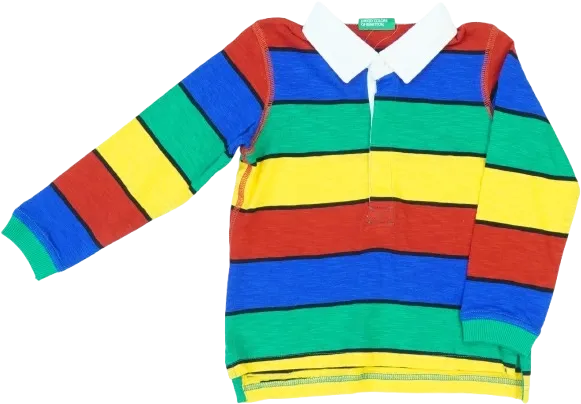 Többszínű Benetton Galléros póló EU 98 / UK 3 év / US 3T