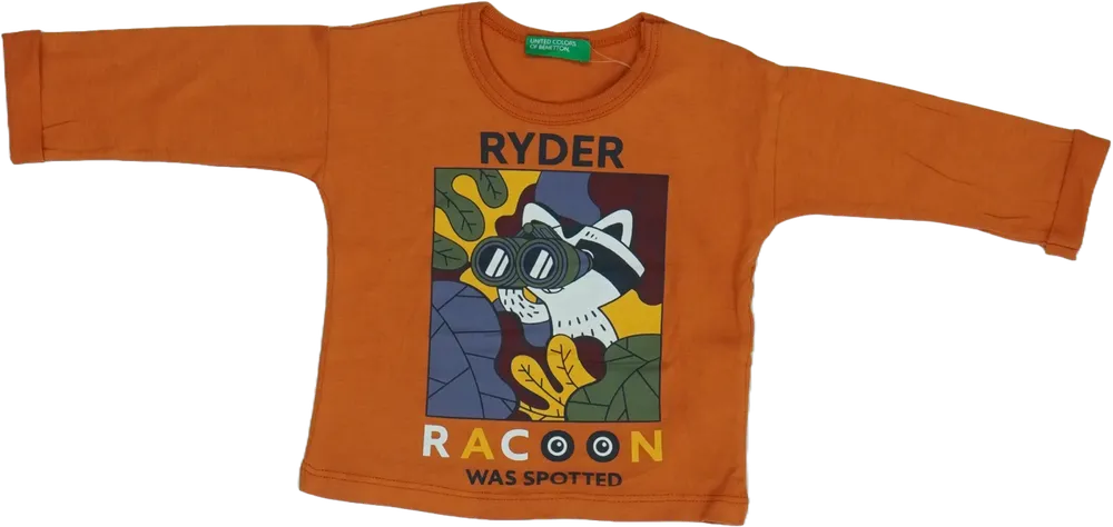 Sárga (narancs) Benetton Hosszú ujjú felső EU 86 / UK 12-18 hónap / US 18 hónap