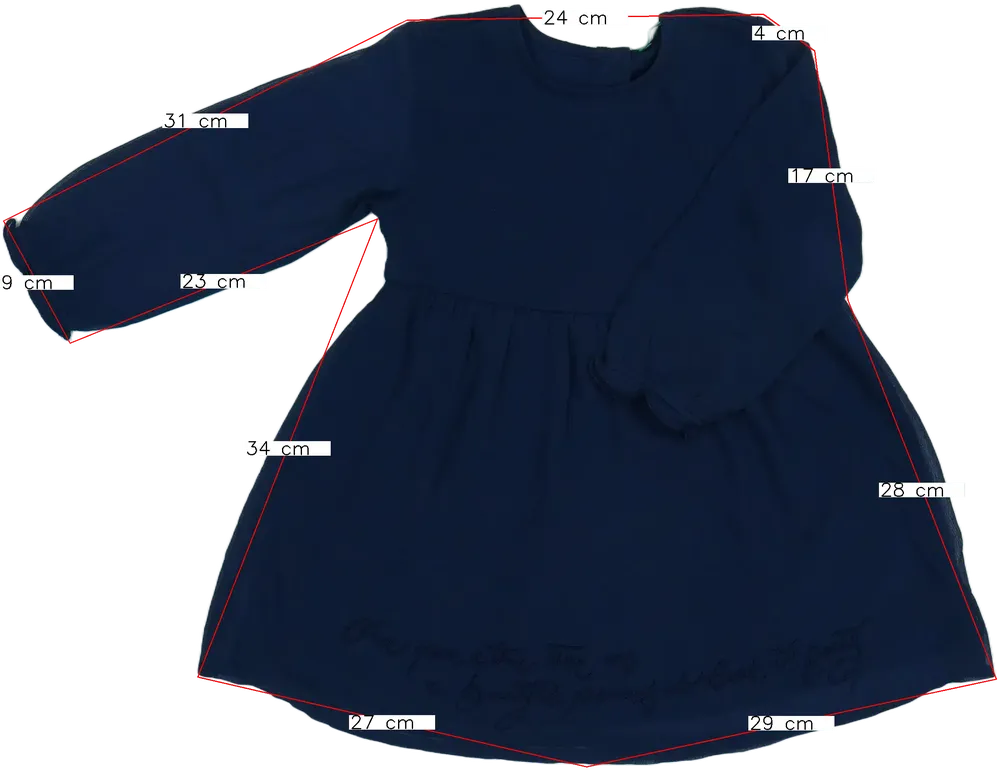 Kék Benetton Ruha EU 92 / UK 2 év / US 2T