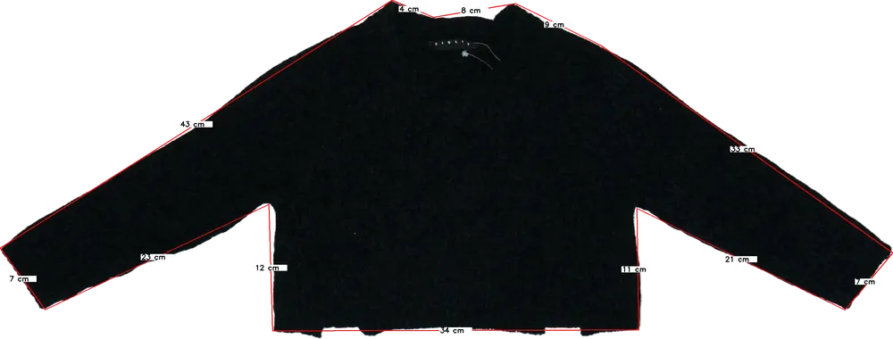 Fekete Sisley Kötött pulcsi EU 110 / UK 5 év / US 5 év/XS