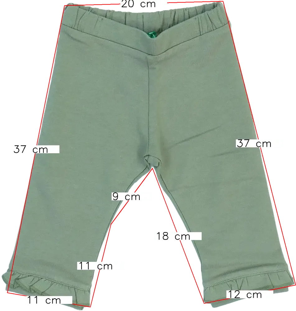Zöld Benetton Baby nadrág EU 80 / UK 9-12 hónap / US 12 hónap