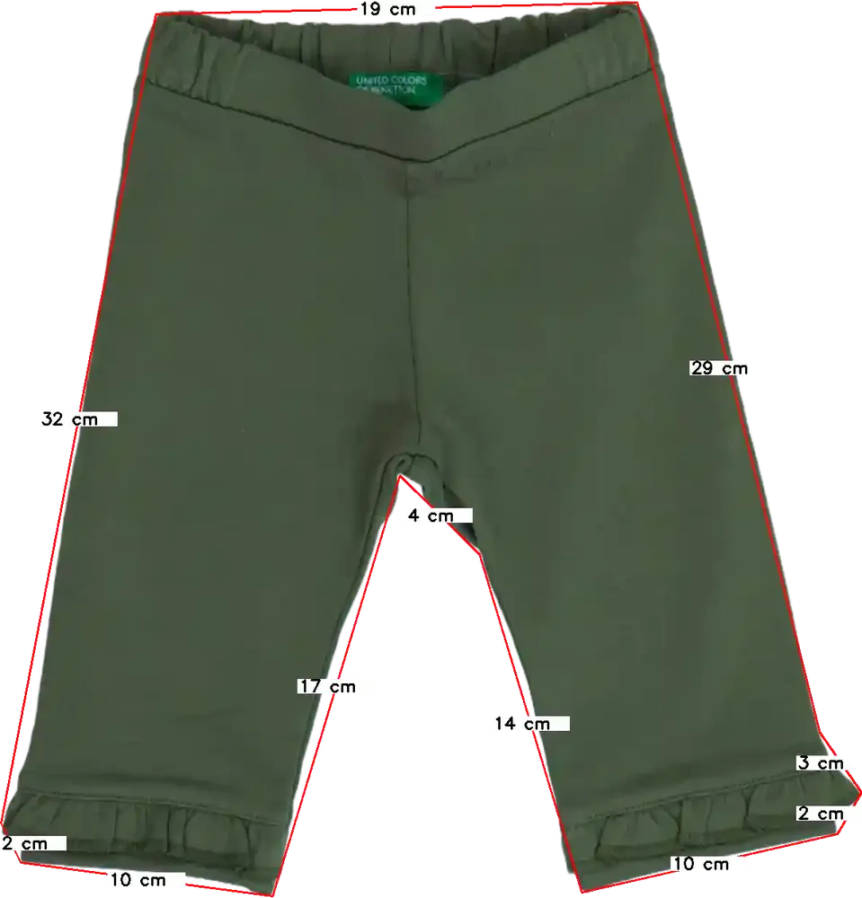 Zöld Benetton Baby nadrág EU 68 / UK 3-6 hónap / US 3-6 hónap