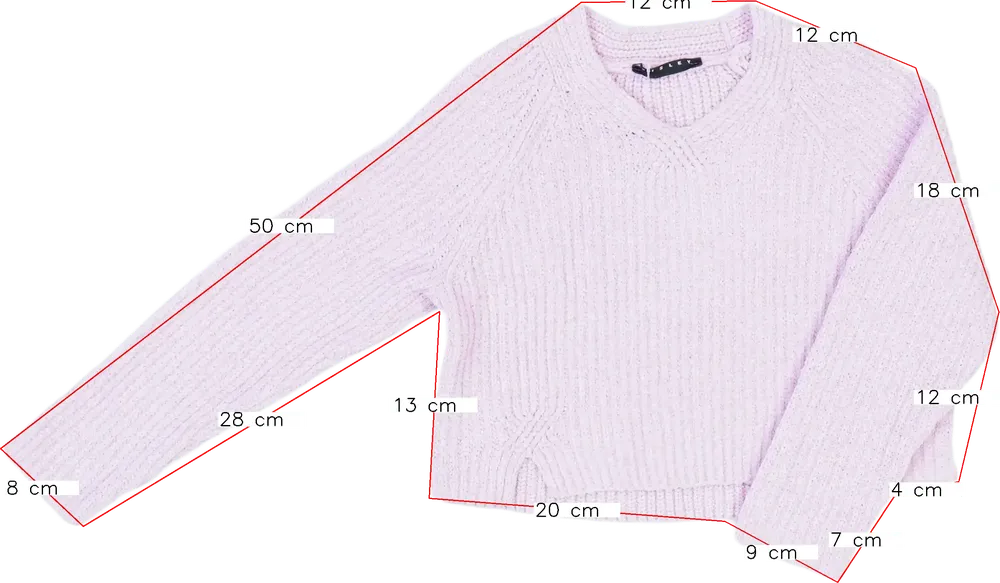 Rózsaszín Sisley Kötött pulcsi EU 122 / UK 7 év / US 7 év/M