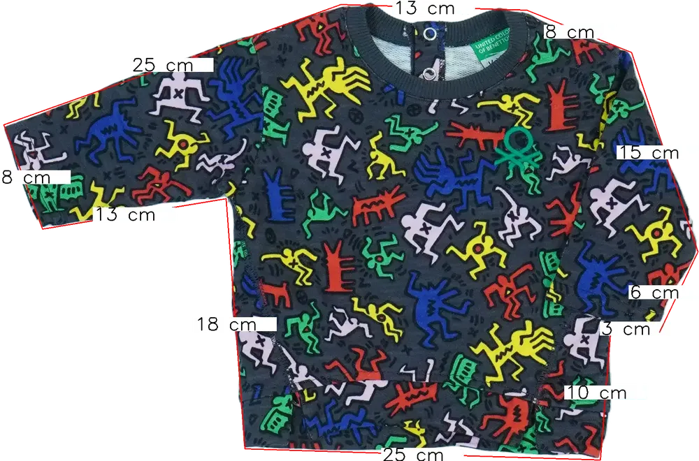 Szürke Benetton Pulóver EU 68 / UK 3-6 hónap / US 3-6 hónap