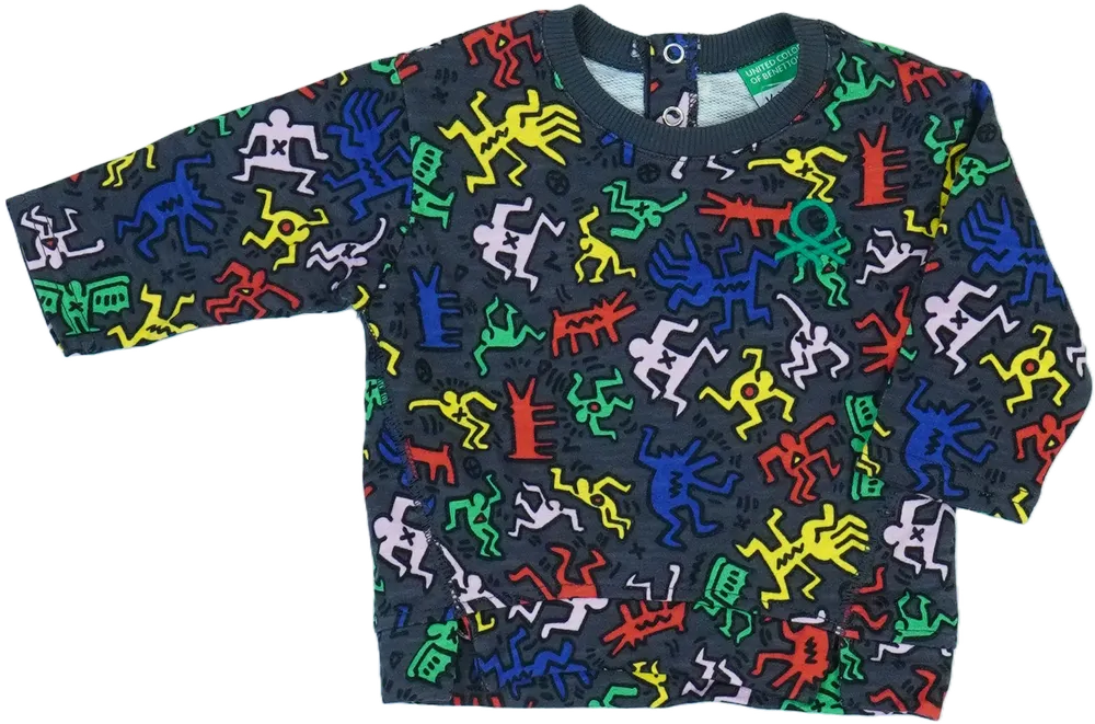 Szürke Benetton Pulóver EU 68 / UK 3-6 hónap / US 3-6 hónap