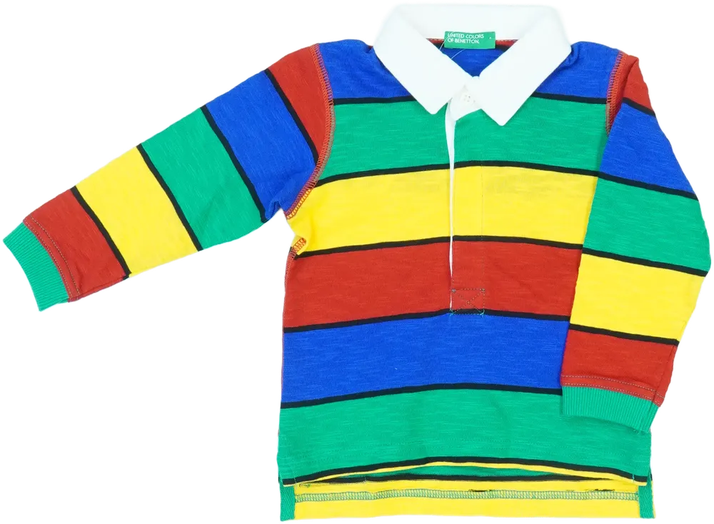 Többszínű Benetton Galléros póló EU 86 / UK 12-18 hónap / US 18 hónap