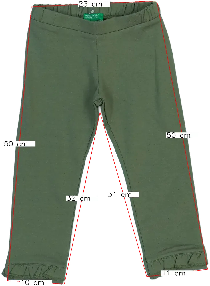 Zöld Benetton Baby nadrág EU 98 / UK 3 év / US 3T