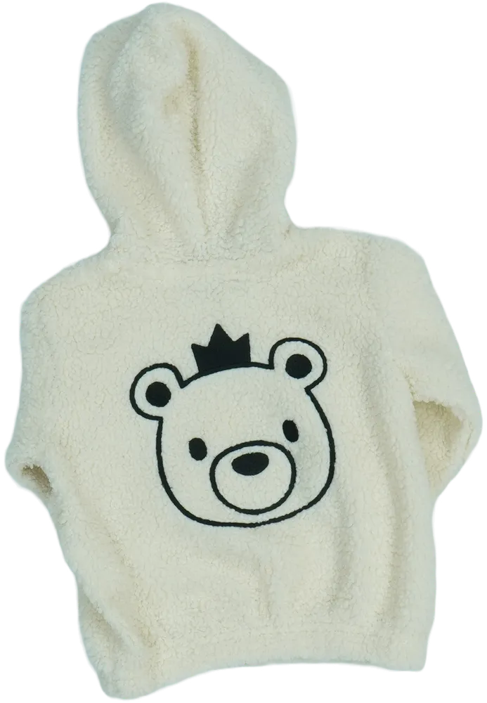 Fehér Benetton Kapucnis pulóver EU 74 / UK 6-9 hónap / US 6-9 hónap