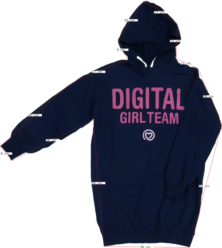 Kék Benetton Kapucnis pulóver EU 152 / UK 12 év / US 12 év/L