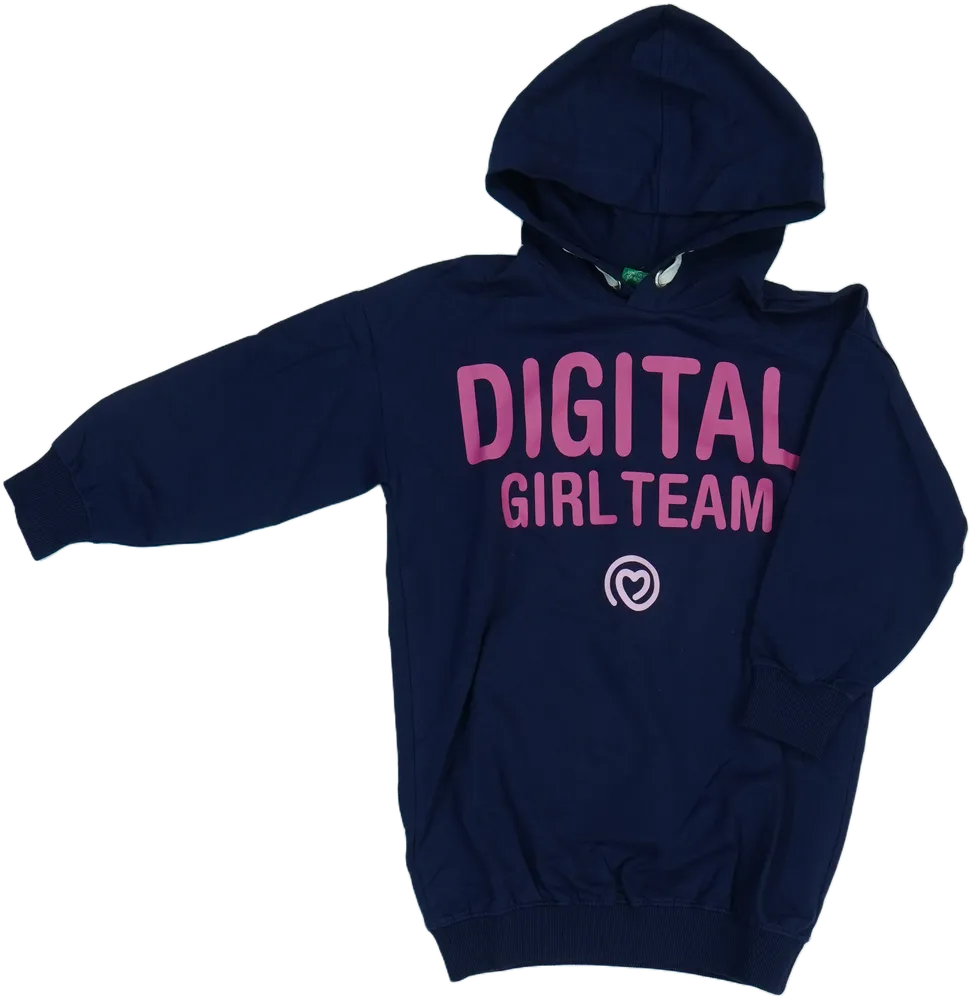 Kék Benetton Kapucnis pulóver EU 110 / UK 5 év / US 5 év/XS