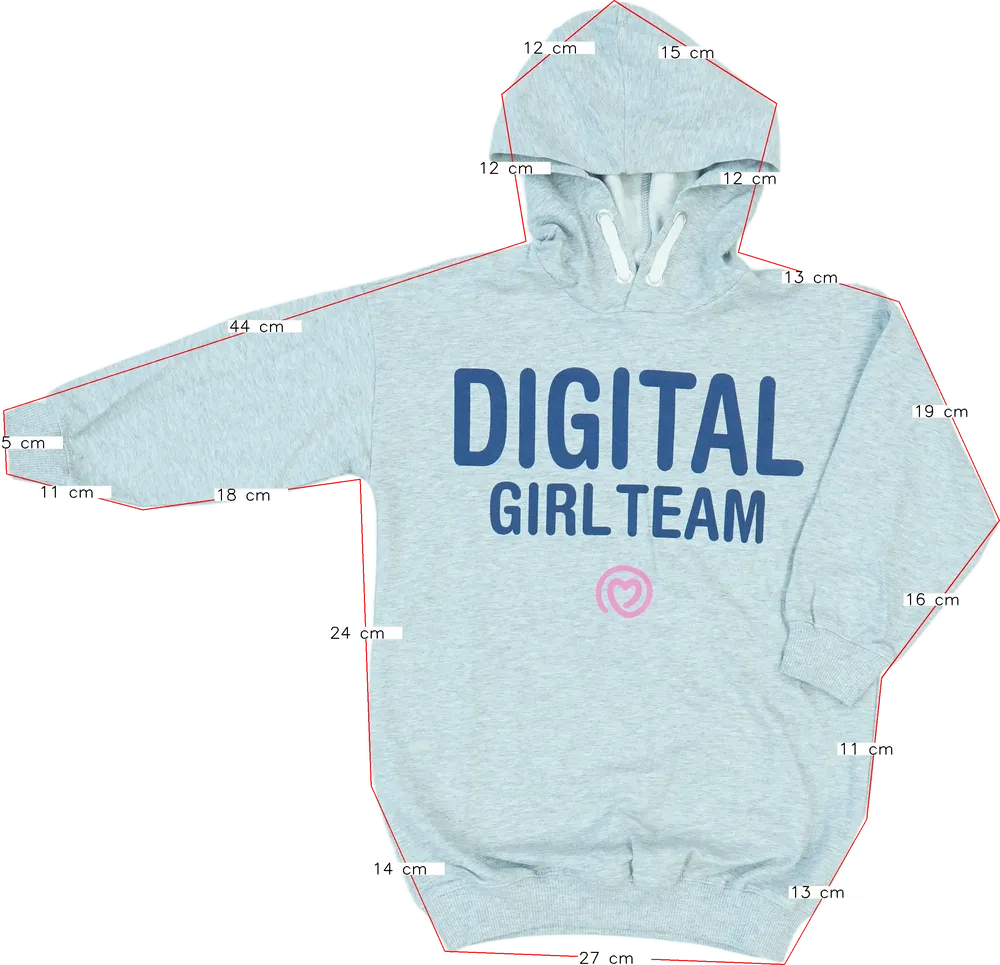 Szürke Benetton Kapucnis pulóver EU 110 / UK 5 év / US 5 év/XS