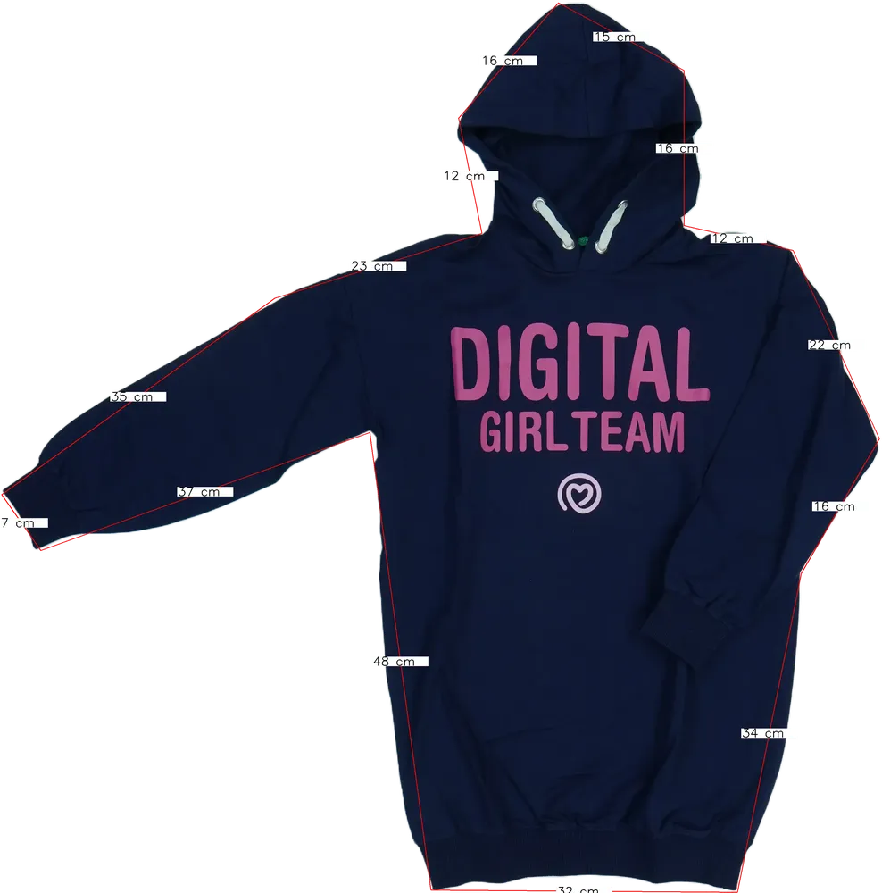 Kék Benetton Kapucnis pulóver EU 134 / UK 9 év / US 9 év/L