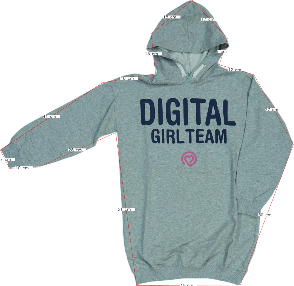 Szürke Benetton Kapucnis pulóver EU 146 / UK 11 év / US 12 év/L