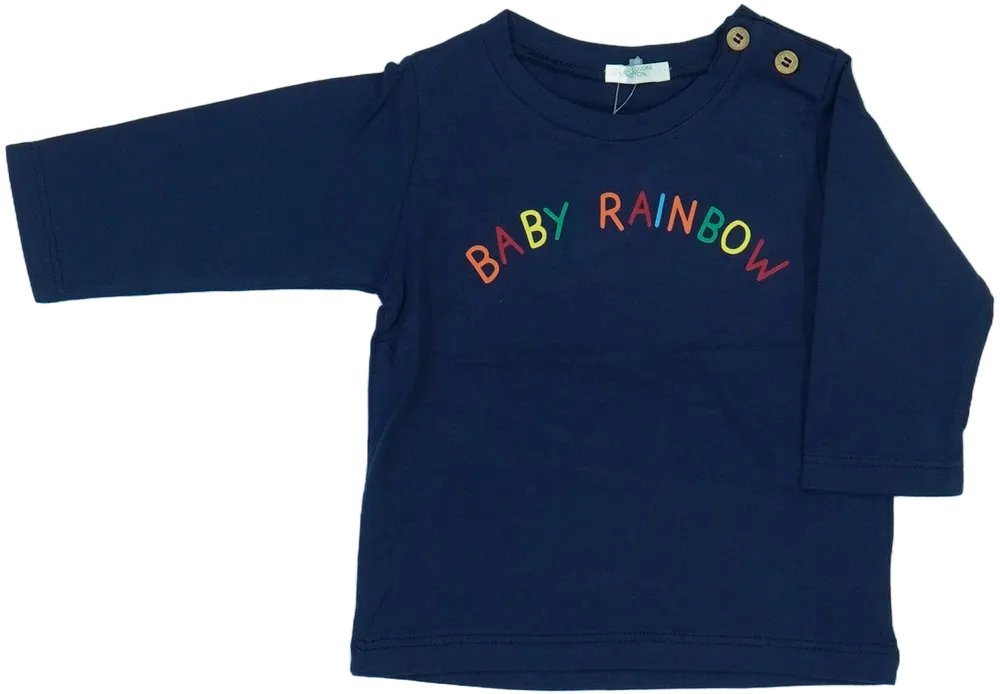 Kék Benetton Hosszú ujjú felső EU 62 / UK 0-3 hónap / US 0-3 hónap