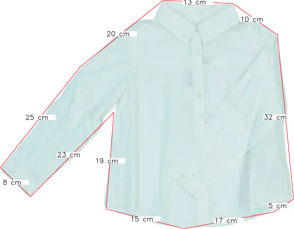 Fehér Benetton Blúz EU 104 / UK 4 év / US 4T/XS