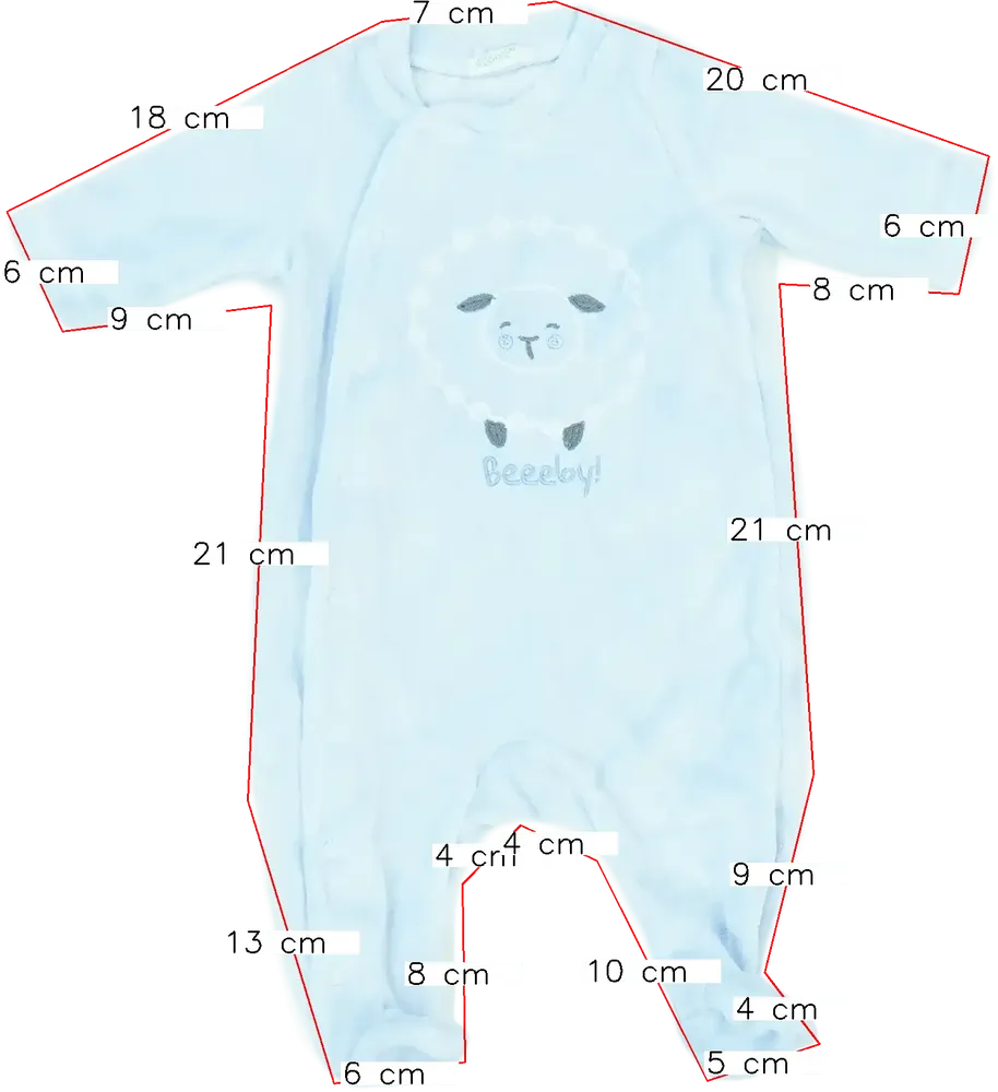 Kék Benetton Hosszú ujjú rugdalózó EU 50 / UK Újszülött / US Újszülött