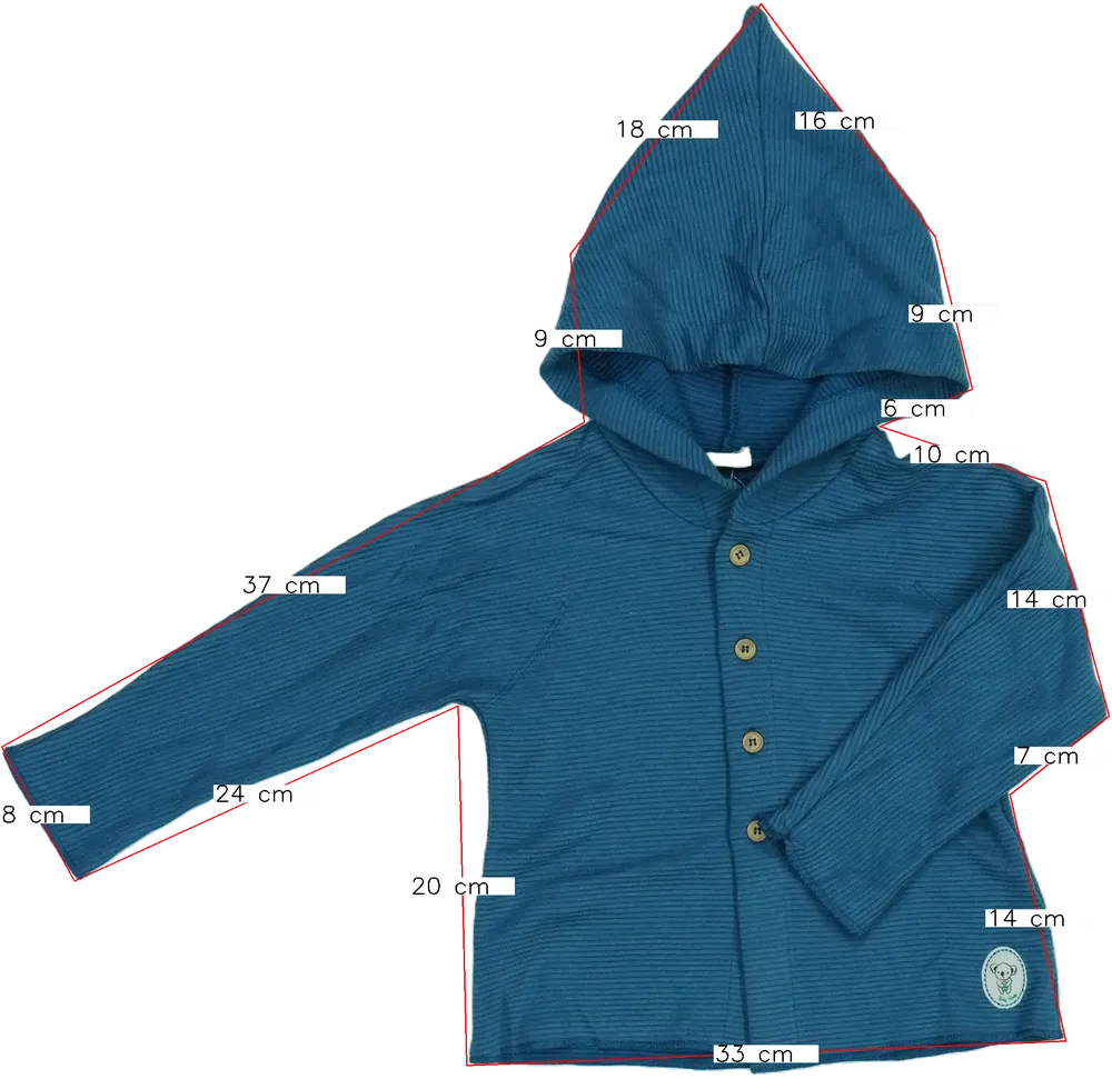 Kék Benetton Kapucnis pulóver EU 86 / UK 12-18 hónap / US 18 hónap