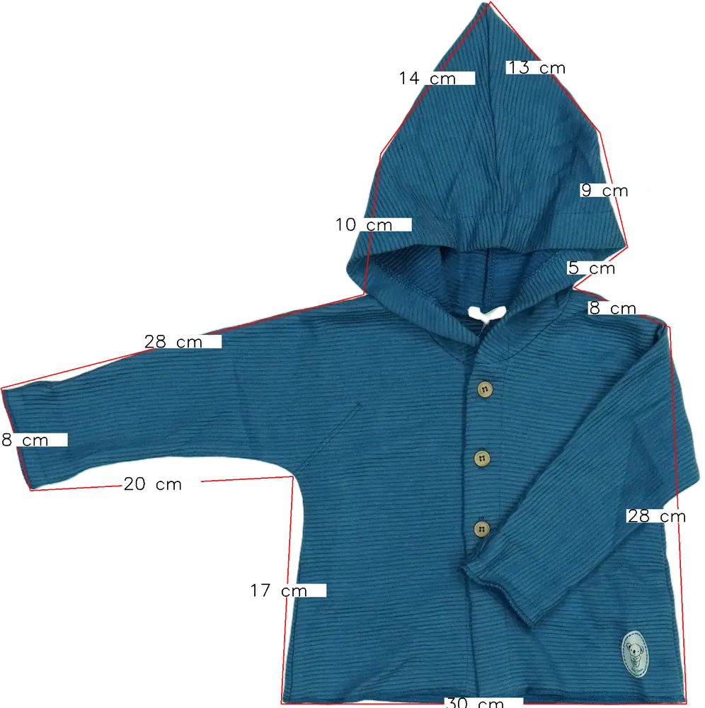 Kék Benetton Kapucnis pulóver EU 74 / UK 6-9 hónap / US 6-9 hónap