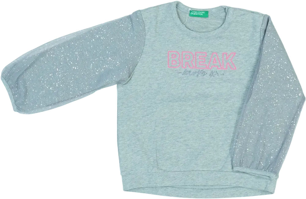 Szürke Benetton Hosszú ujjú felső EU 92 / UK 2 év / US 2T