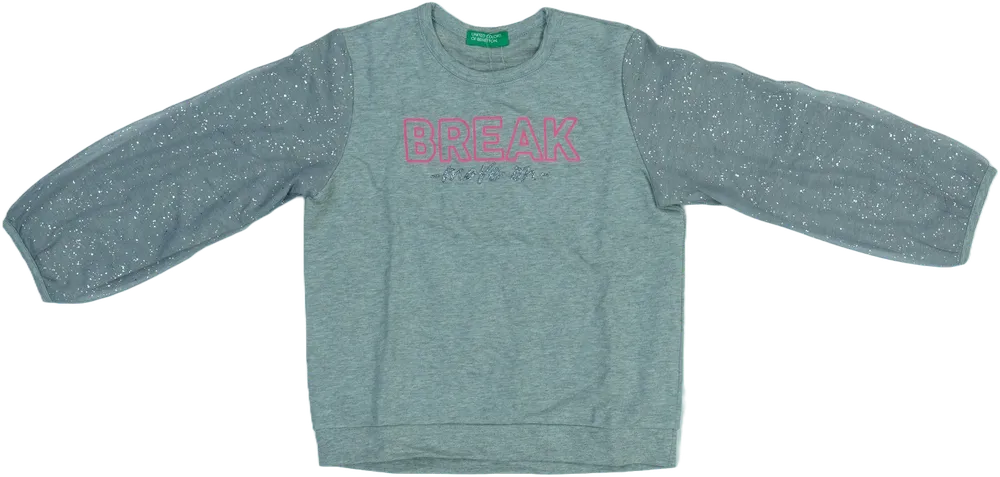 Szürke Benetton Hosszú ujjú felső EU 98 / UK 3 év / US 3T