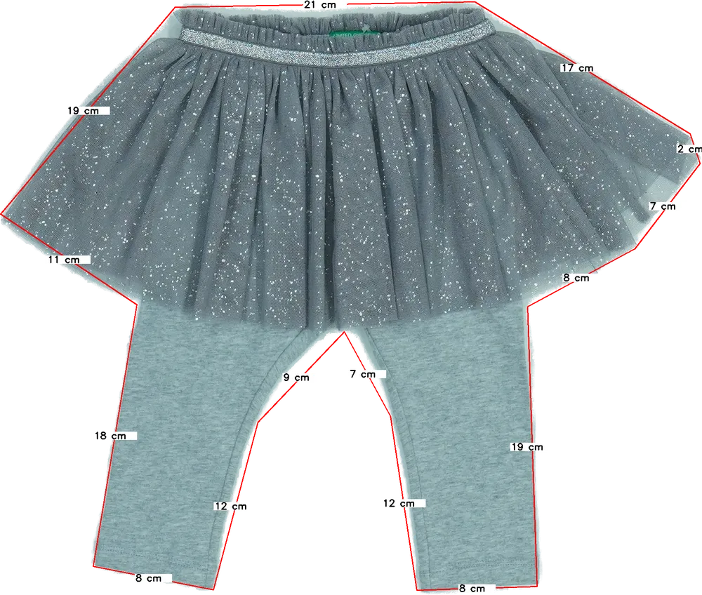 Szürke Benetton Leggings EU 80 / UK 9-12 hónap / US 12 hónap