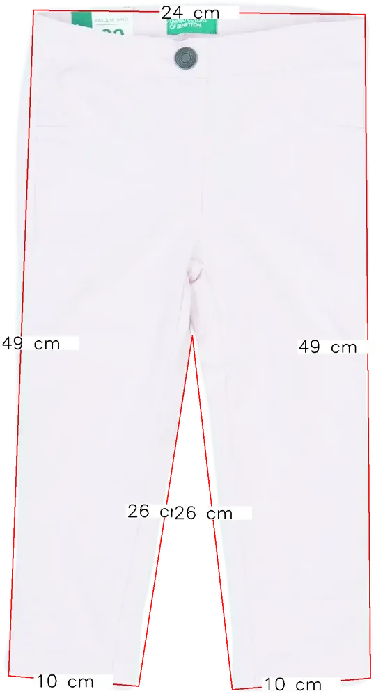 Rózsaszín Benetton Hosszúnadrág EU 92 / UK 2 év / US 2T
