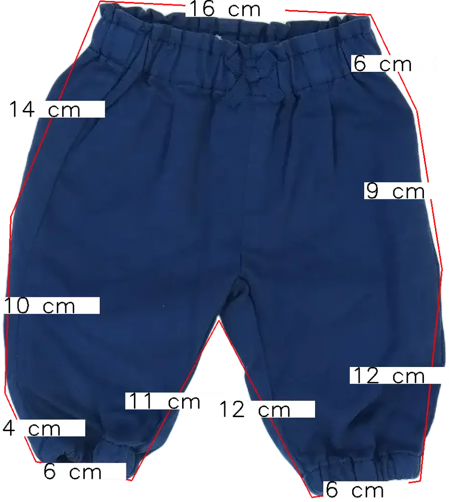 Kék Benetton Baby nadrág EU 62 / UK 0-3 hónap / US 0-3 hónap