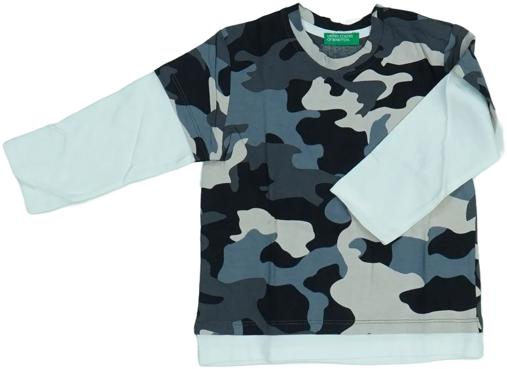 Terepszínű Benetton Hosszú ujjú felső EU 86 / UK 12-18 hónap / US 18 hónap