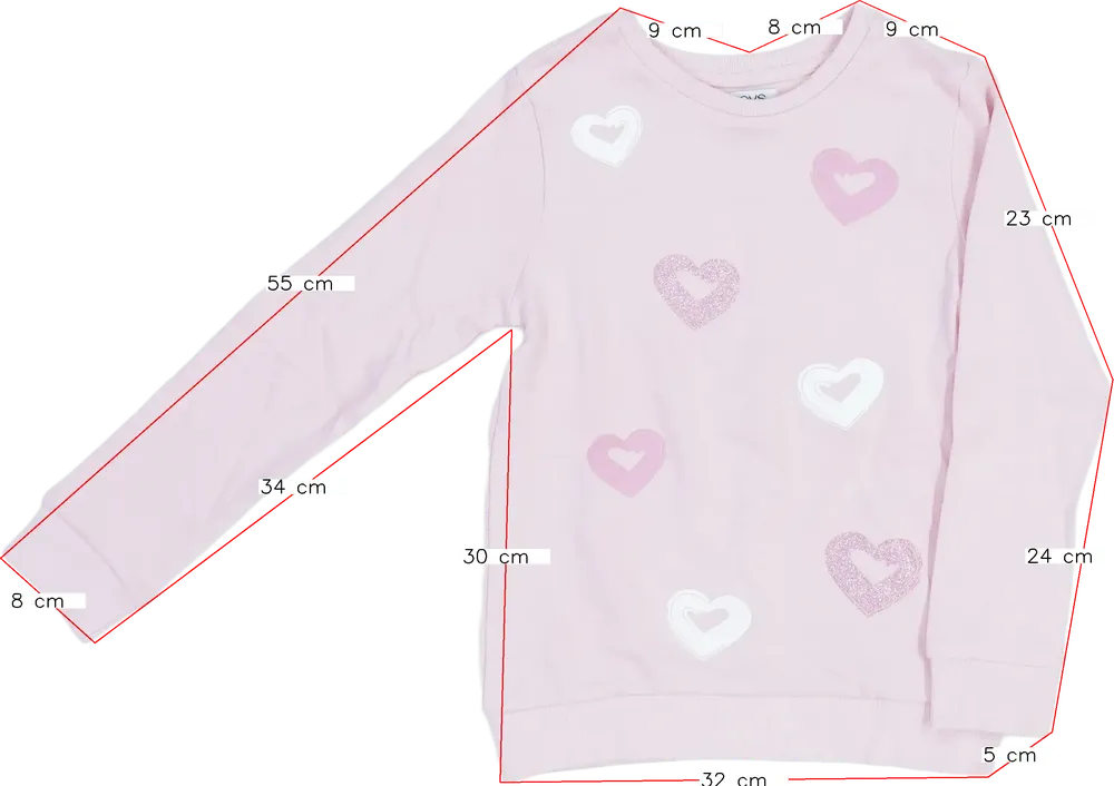 Rózsaszín OVS Pulóver EU 128 / UK 8 év / US 8 év/M