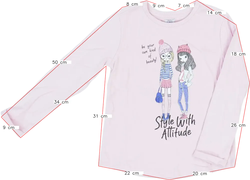 Rózsaszín OVS Pulóver EU 140 / UK 10 év / US 10 év/L