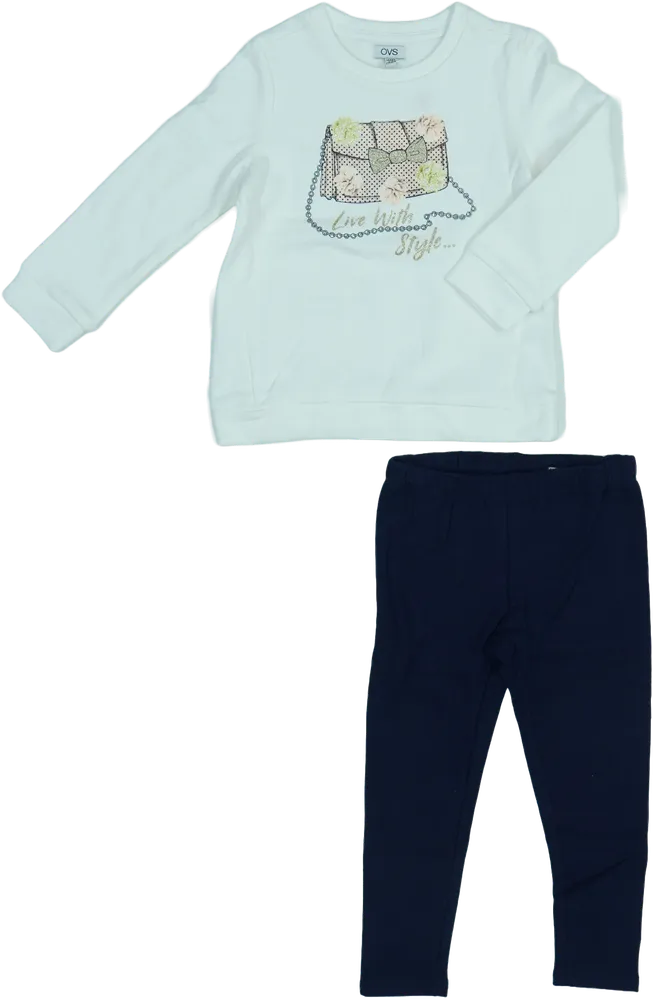 Multicoloured OVS 2-piece set - Top &amp; Bottom EU 104 / UK 4 years / US 4T/XS