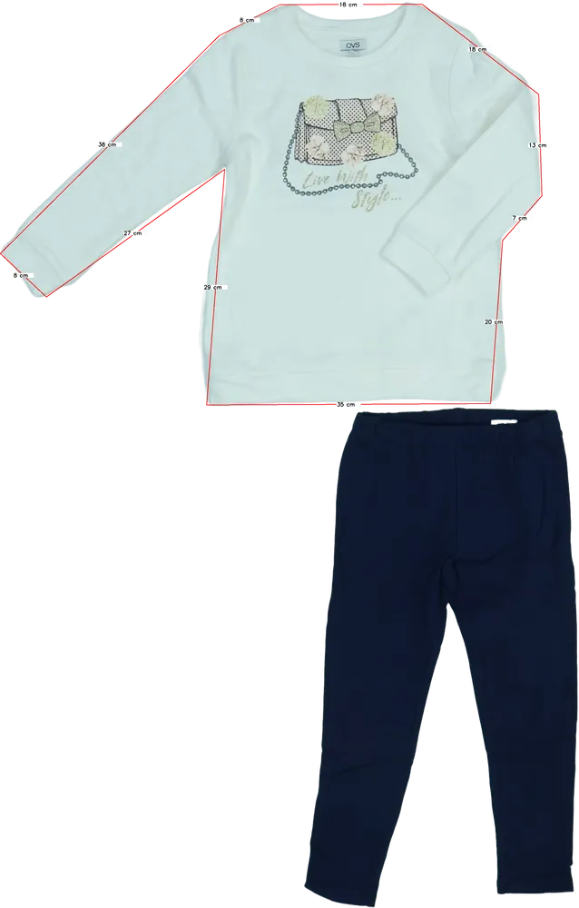 Multicoloured OVS 2-piece set - Top &amp; Bottom EU 116 / UK 6 years / US 6 years/S