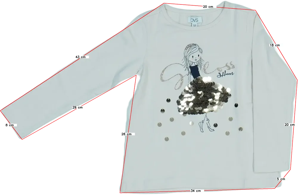 Barna OVS Hosszú ujjú felső EU 104 / UK 4 év / US 4T/XS