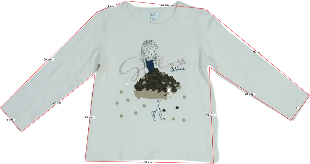 Barna OVS Hosszú ujjú felső EU 110 / UK 5 év / US 5 év/XS