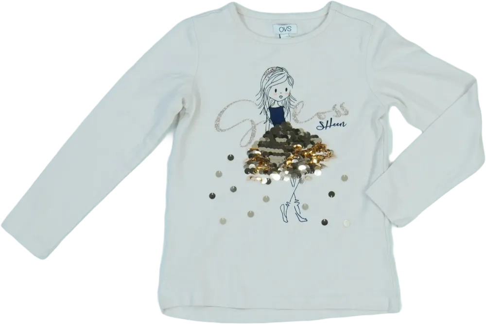 Barna OVS Hosszú ujjú felső EU 122 / UK 7 év / US 7 év/M