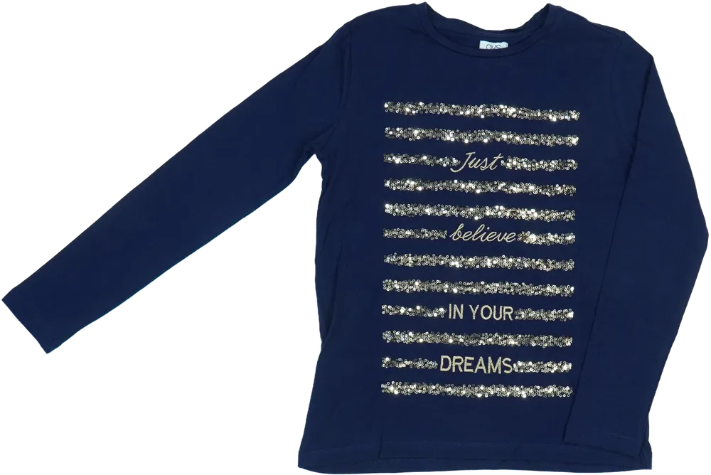 Kék OVS Hosszú ujjú felső EU 152 / UK 12 év / US 12 év/L