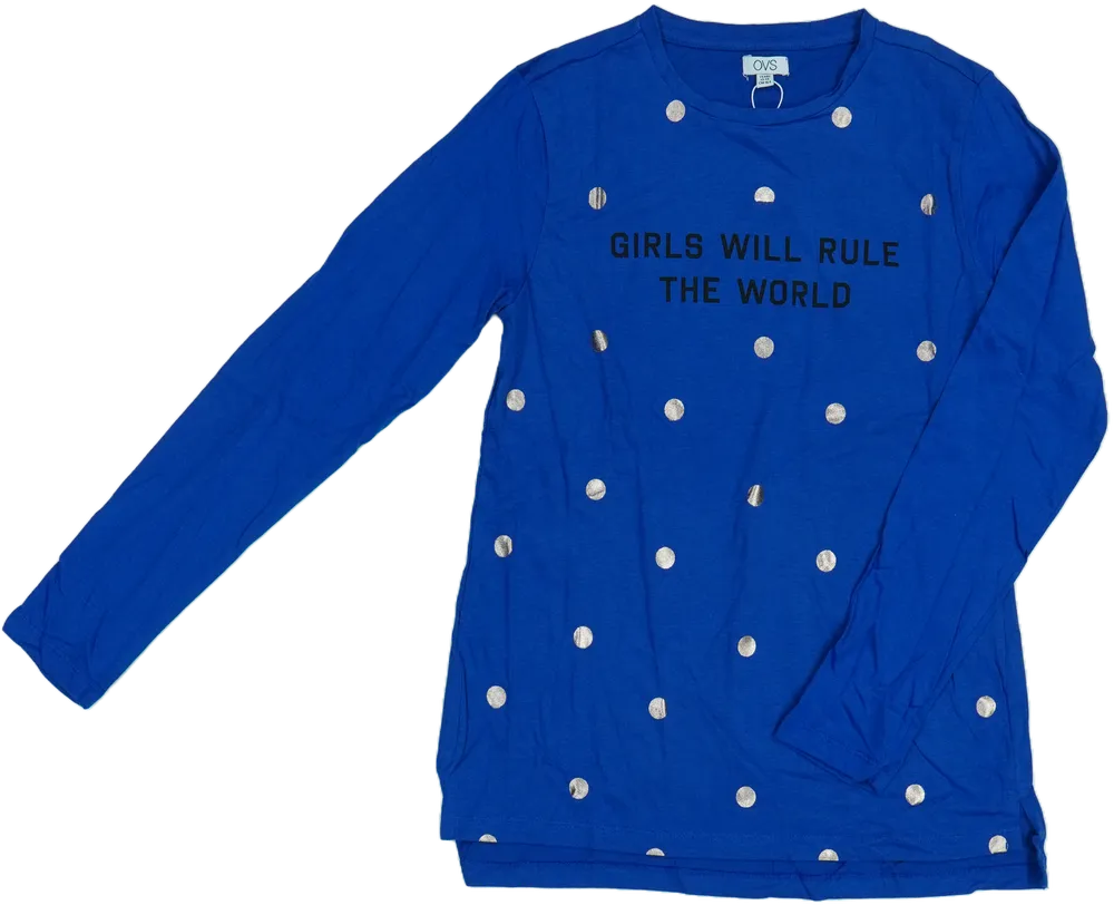 Kék OVS Hosszú ujjú felső EU 164 / UK 14 év / US 14 év/XL