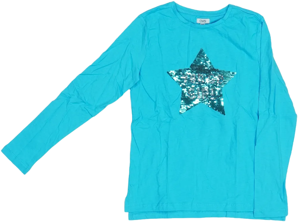 Kék OVS Hosszú ujjú felső EU 146 / UK 11 év / US 12 év/L